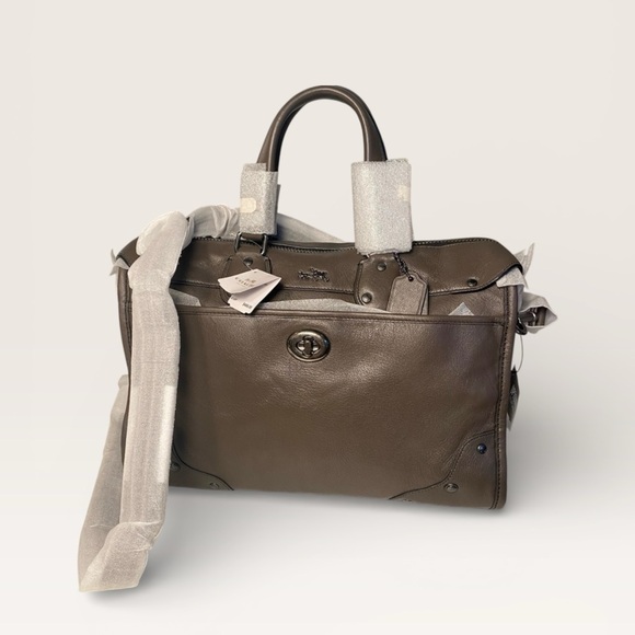 NWT Coach Rhyder 32 Satchel Smooth Leather – Mink - Picture 14 of 16